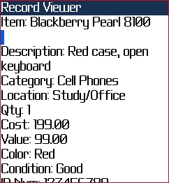 blackberry inventory software