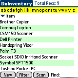 palm os inventory software